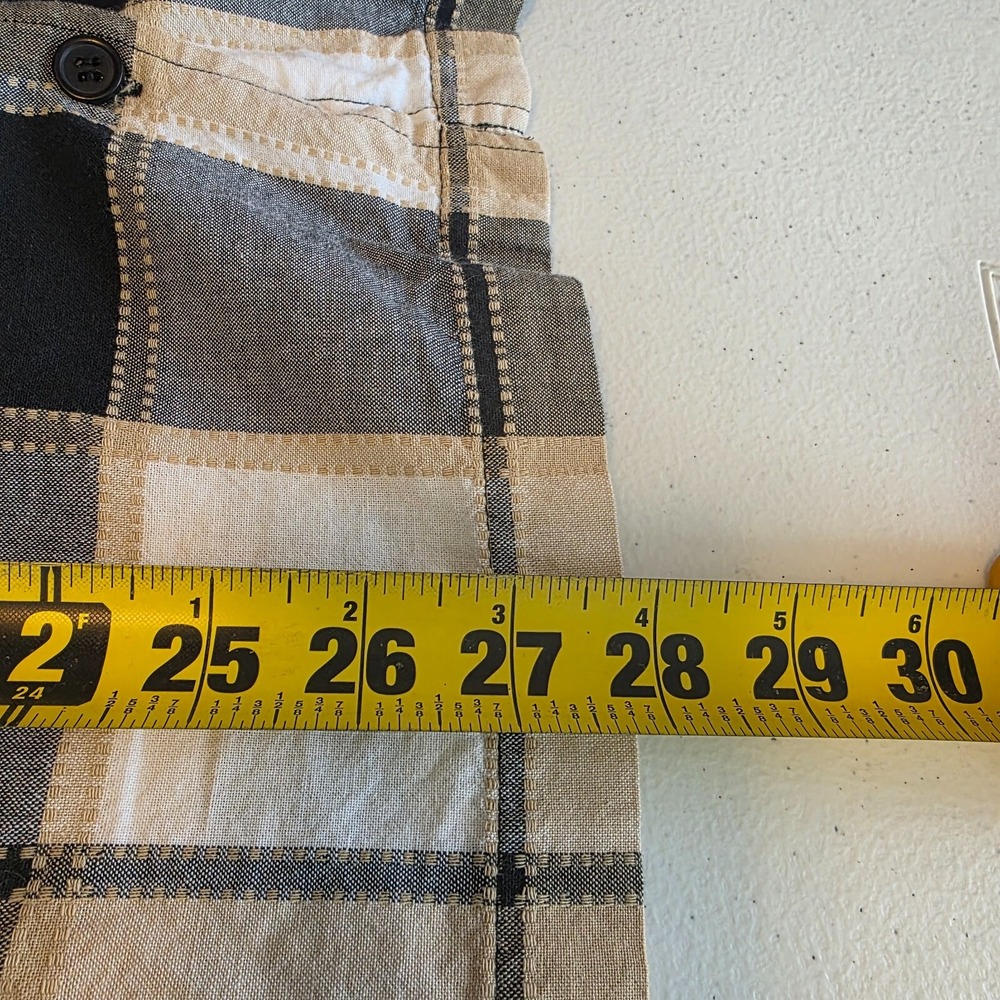 Lemon Grass Studio Tank And Button Up Top Womens 1X Black Tan Plaid - Picture 9 of 12